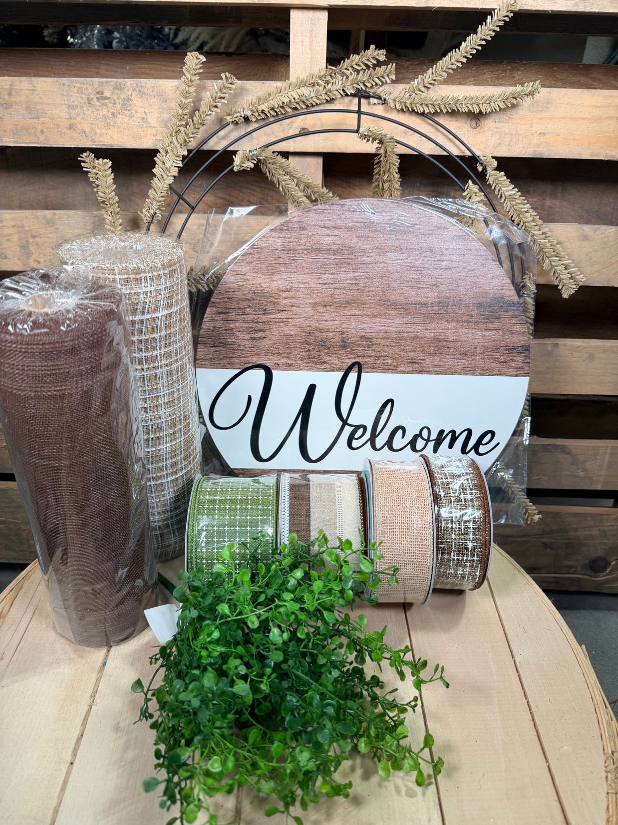 Everyday Welcome wreath kit - DIY wreath kit - EVDYKIT2