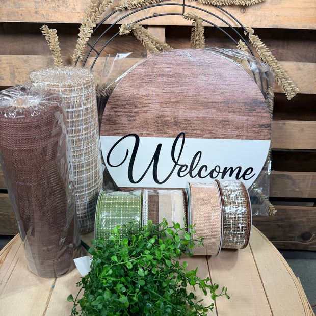 Everyday Welcome wreath kit - DIY wreath kit - EVDYKIT2