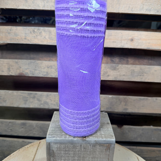 10" x 10Y Lavender drift boarder stripe mesh - RY811413