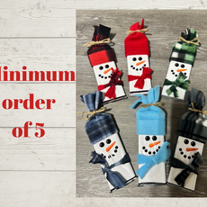 Minimum order of 5 - Hershey bar snowmen
