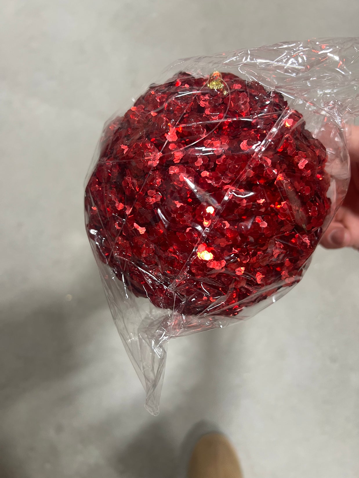 5” red ornament- decorn2746rd