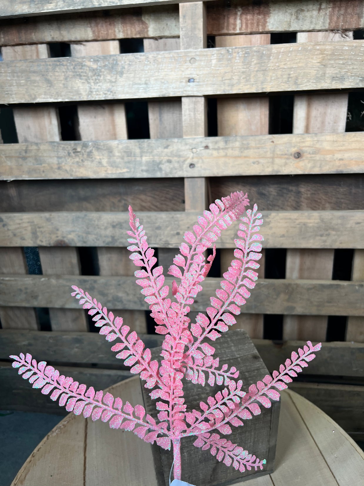 16 " pink fern spray - XS236522
