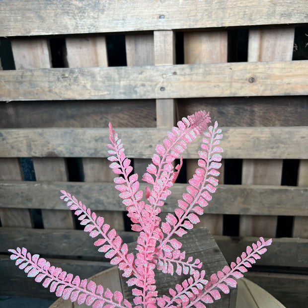 16 " pink fern spray - XS236522