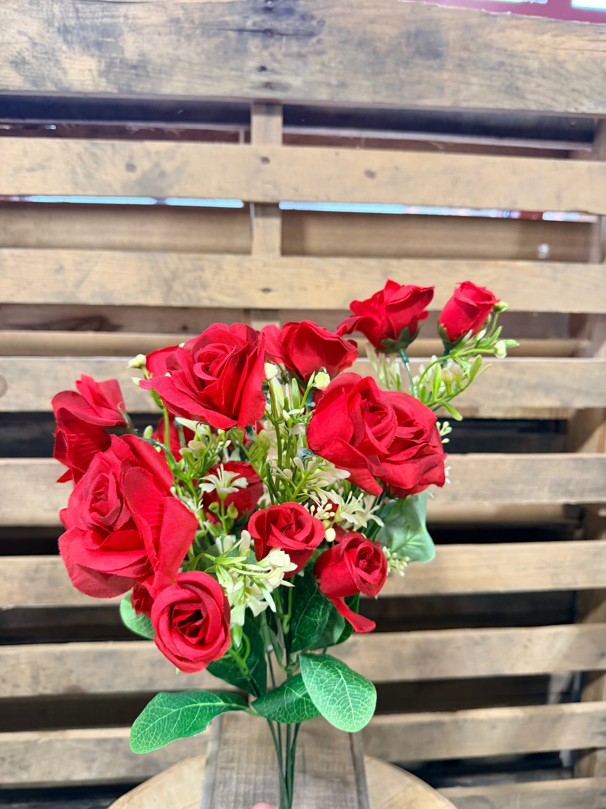 Red rose bud bush - 37363