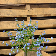 14.5” light blue flower bud bush - FN1742E9