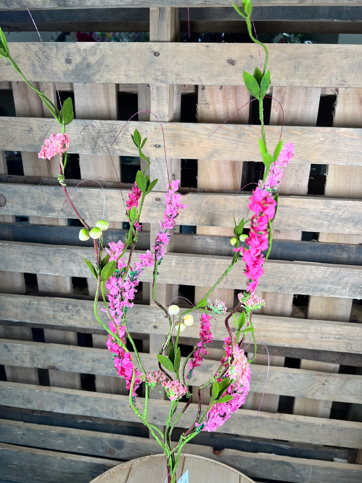 32" pink butterfly floral  bush - FH809611