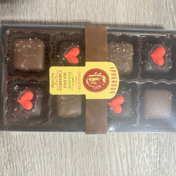 8 piece sea salt Carmel , Valentine’s Day rectangle, chocolate box - WV2676SEA