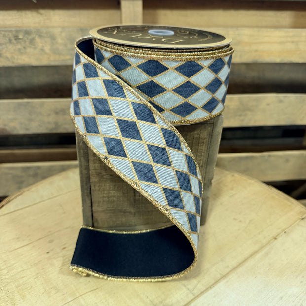 2.5” x 10yd antique Harlequin dlux ribbon - LX3149C2
