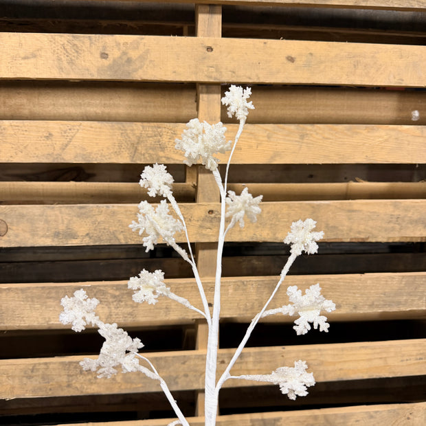 28"L Glitter 3D snowflake Pick  - XP3694