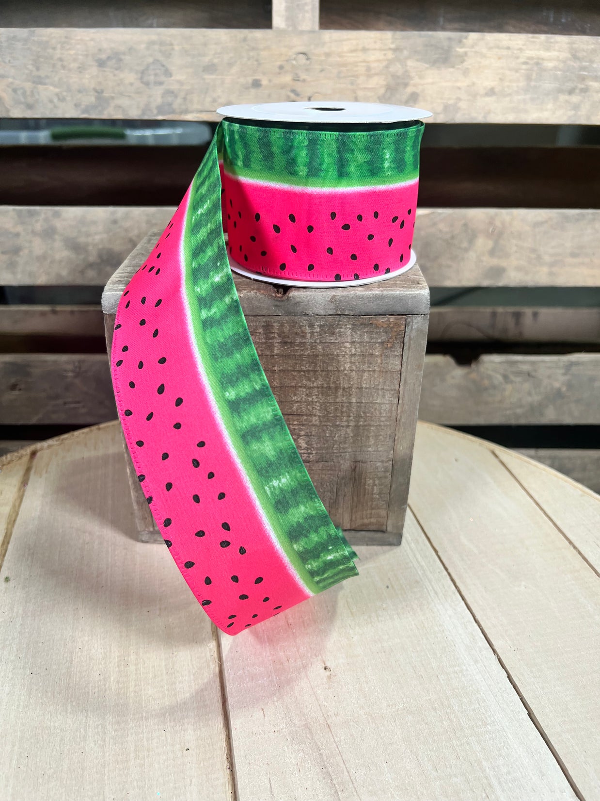 2.5" x 10Y watermelon Wired Ribbon - 46516-40-28