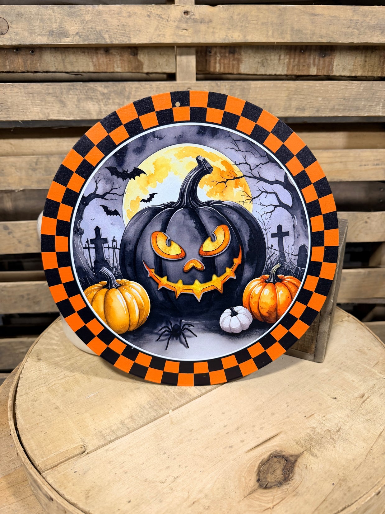 12” Jack-o’-lantern sign - MD1893M5