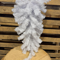 30”H White tear drop swag base - XX930627
