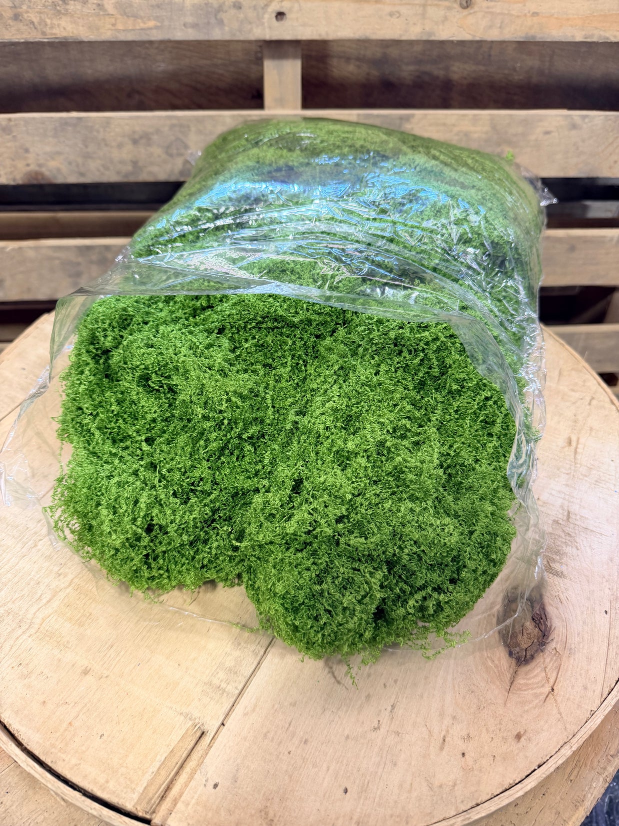 500G  Green fabric moss bag - MD175630