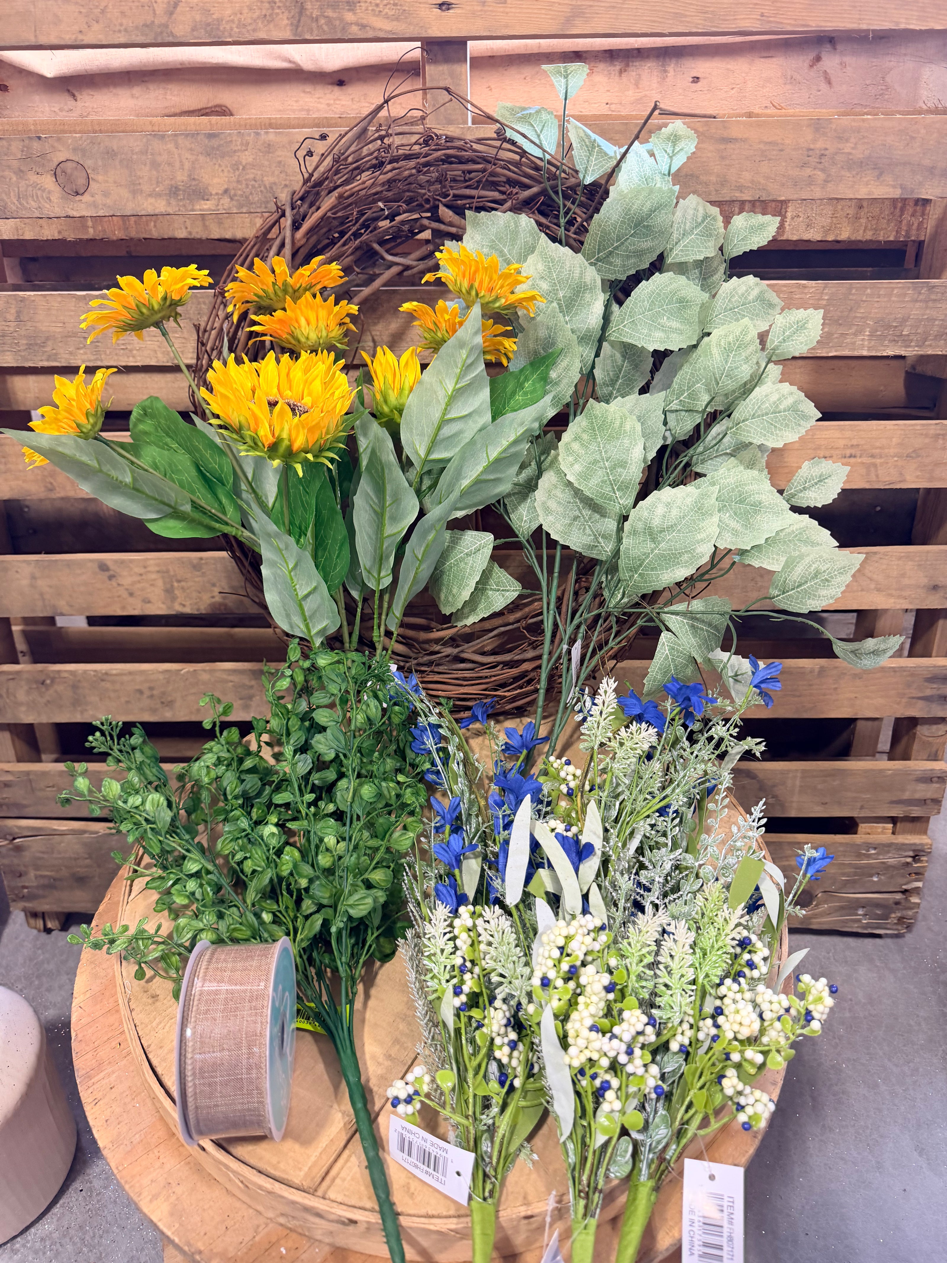 Grapevine wreath kit - DIY kit - Grakit1