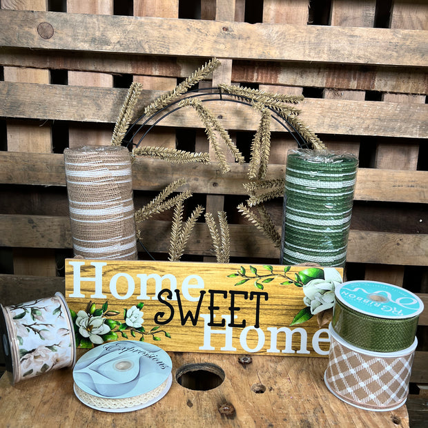 Magnolia wreath kit - DIY kit - Magkit1