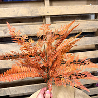 18” Orange Mixed Fern Bush - 85368-UV-OR