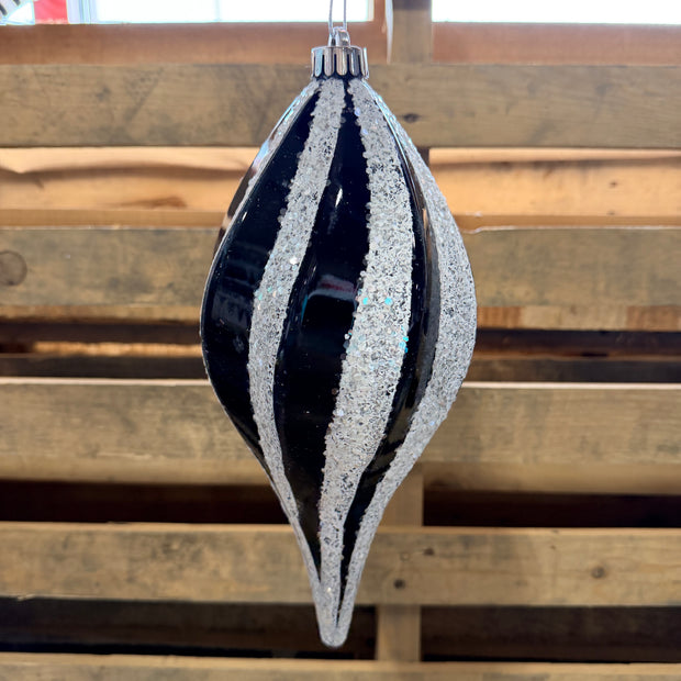 12" Black and White  Finial - M132677