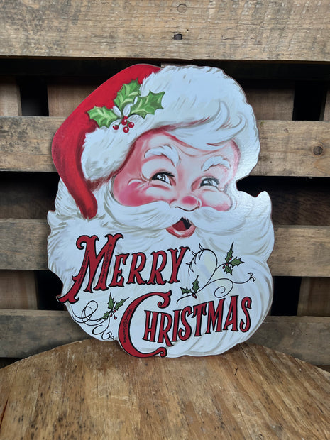 12"DIA Santa Face sign - 3140132