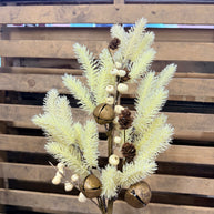 28 Inch cream cedar bell spray  - XX8739