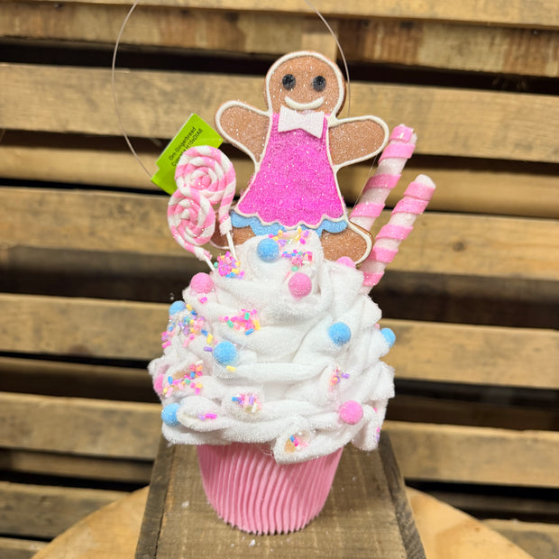 10" Gingerbread Cupcake - 86112PK