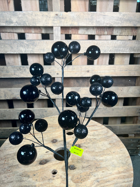26 ”H Black ornament spray  - 57352BK