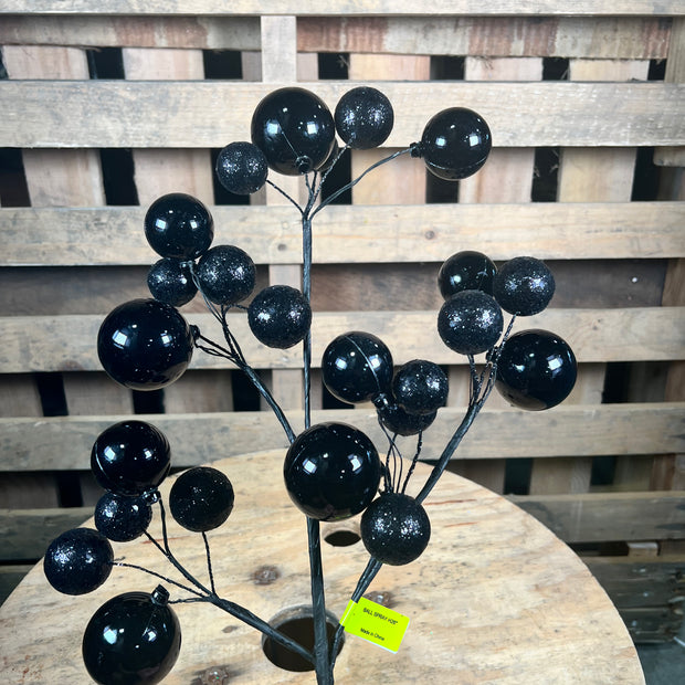 26 ”H Black ornament spray  - 57352BK