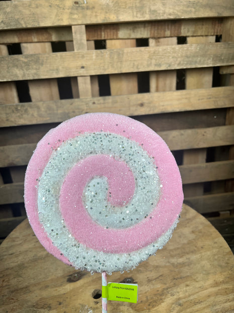 8”W Pink lollipop  - 85245PKWT