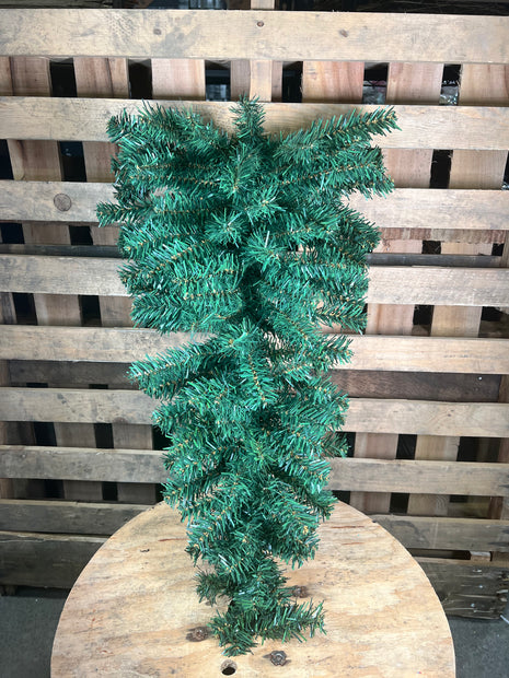 32”H evergreen tear drop swag base - 81337TE32