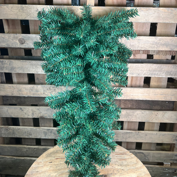 32”H evergreen tear drop swag base - 81337TE32