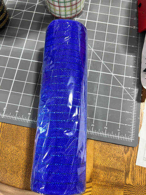 10" x 10Y blue matte wide foil fine weave mesh - RY500125