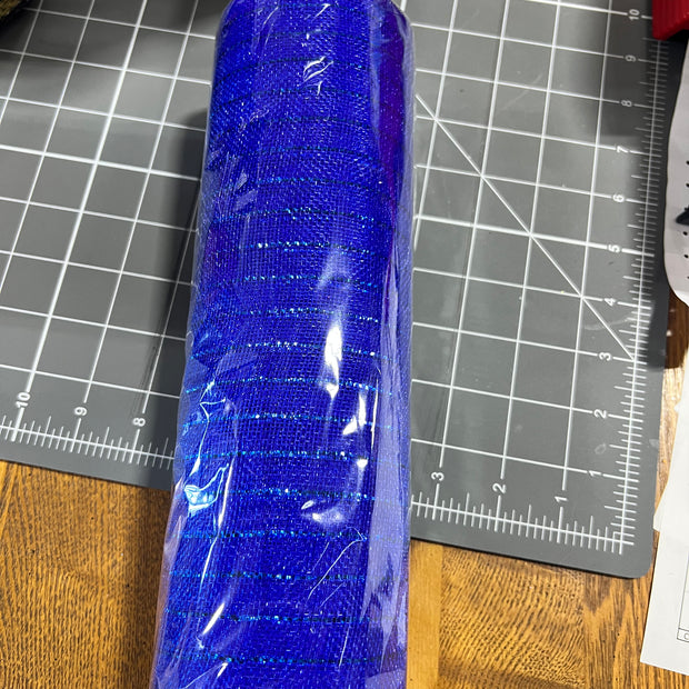 10" x 10Y blue matte wide foil fine weave mesh - RY500125