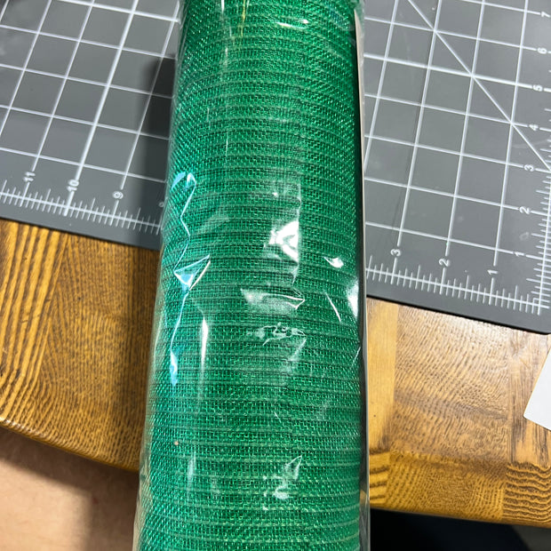 10" x 10Y emerald green jute fine weave mesh - RY500606