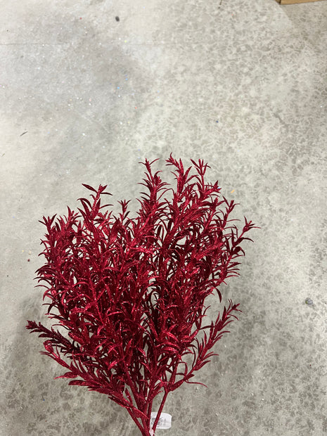 13”H red rosemary bush- XX970405