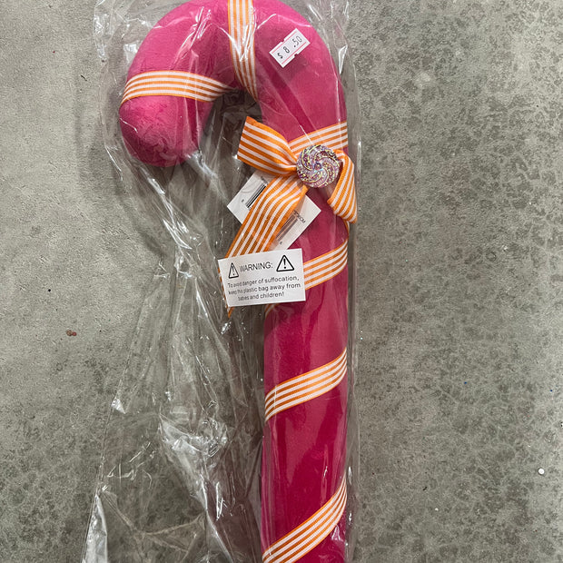 15”H  pink candy cane - 693076