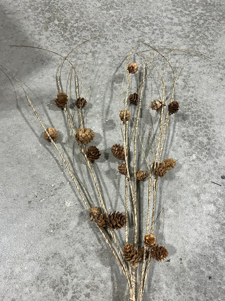 38 ”H pine cone branch spray - DC22108