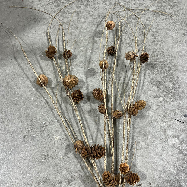 38 ”H pine cone branch spray - DC22108