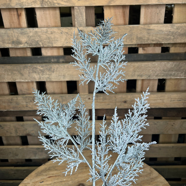 32" shimmery silver fern spray - DCSP5089SL