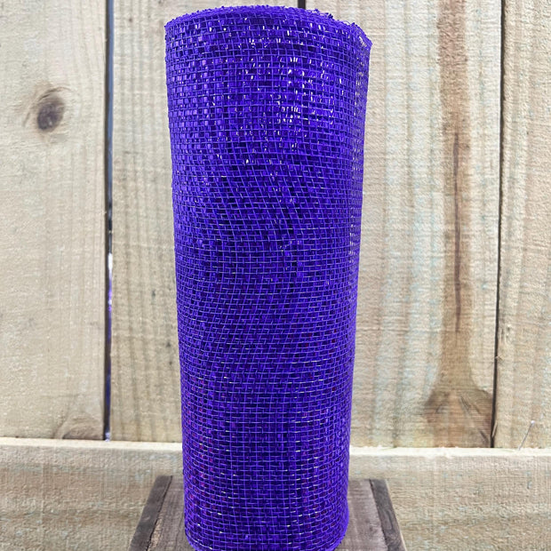 10" x 10Y purple foil mesh , tinsel mesh, wreath making supplies, wreath design materials, RE134123 - MBcraftssupplyco