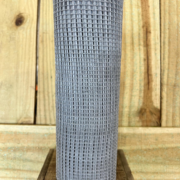 10" x 10Y wide stripe gray mesh , wreath making supplies, design materials, RE890010 - MBcraftssupplyco