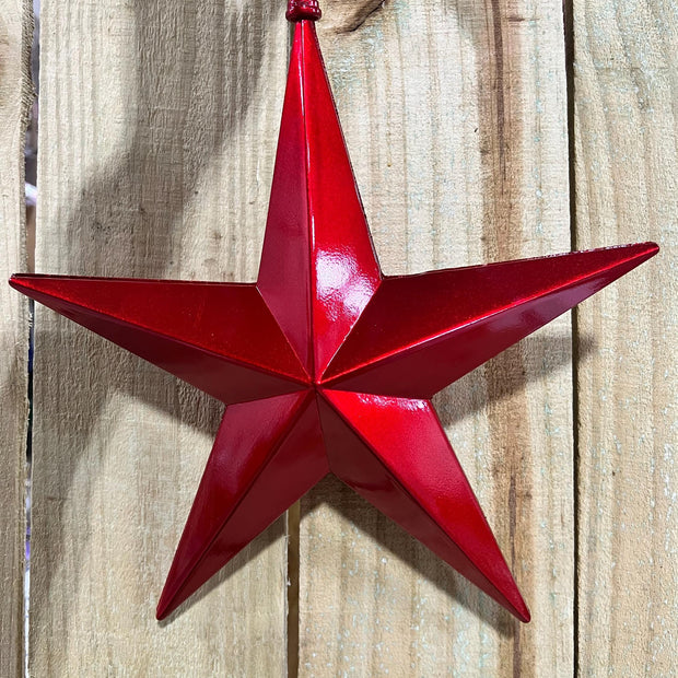 12" Red Patriotic star, Pastriotic ornament, Wreath embellishment, CX982-02 - MBcraftssupplyco