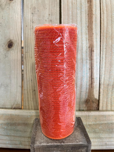 10" x 10Y orange fabric mesh , wreath making supplies, easter design materials, RY831220 - MBcraftssupplyco