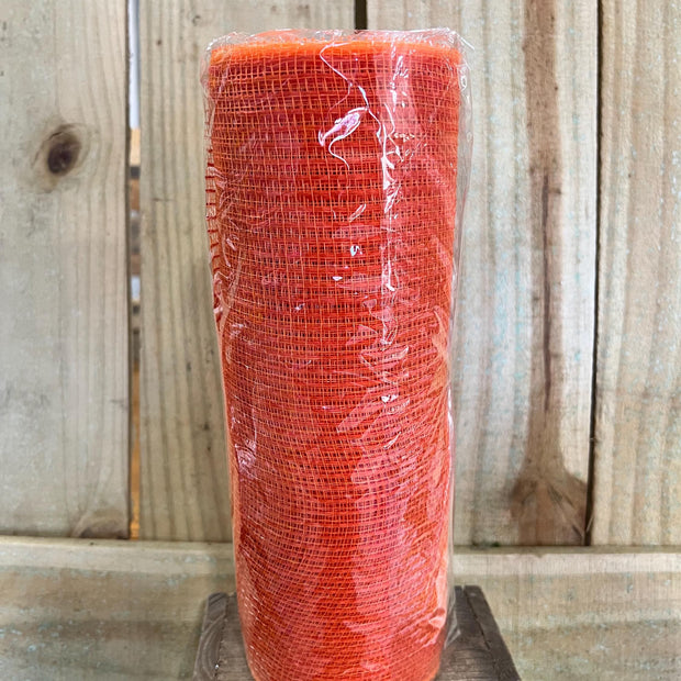 10" x 10Y orange fabric mesh , wreath making supplies, easter design materials, RY831220 - MBcraftssupplyco