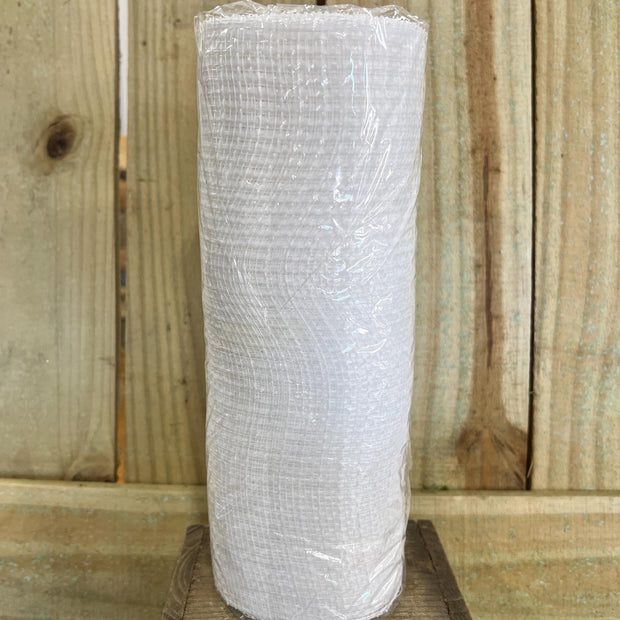 10" x 10Y white fabric mesh , wreath making supplies, everyday design materials, RY831327 - MBcraftssupplyco