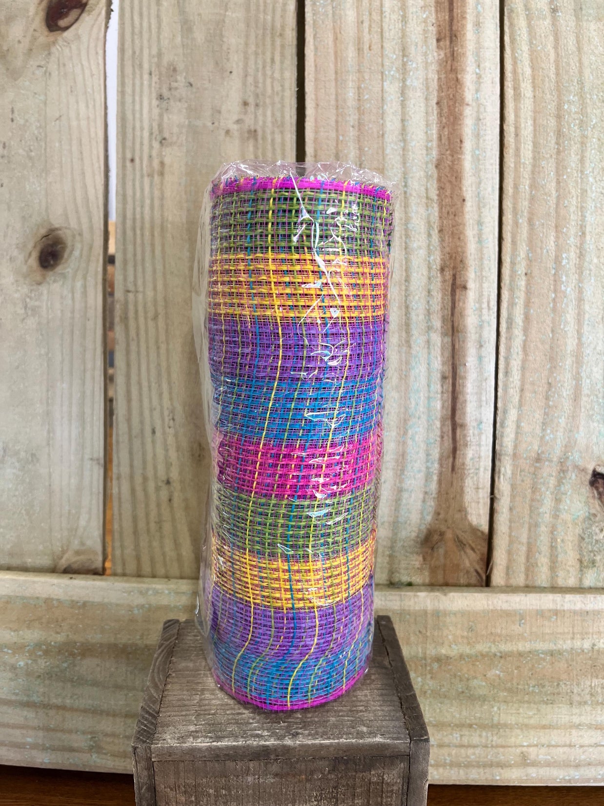10" x 10Y summer fabric mesh , wreath making supplies, summer design materials, RY8323D8 - MBcraftssupplyco