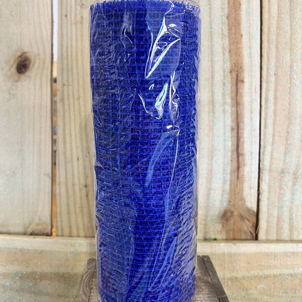 10" x 10Y royal blue fabric mesh , wreath making supplies, summer design materials, RY831231 - MBcraftssupplyco