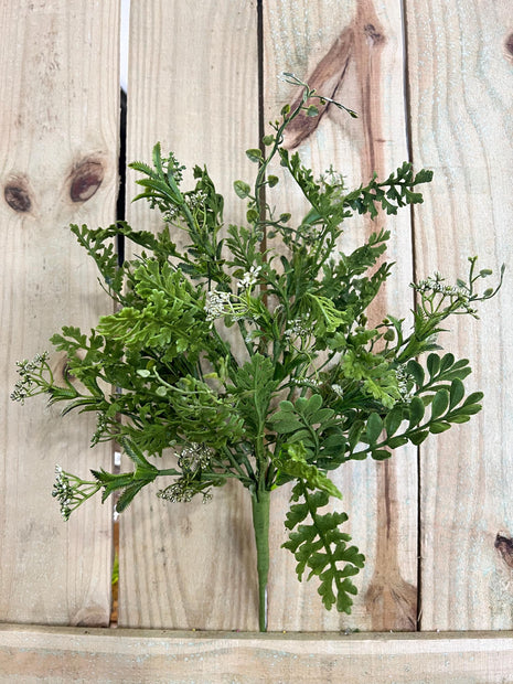 21" Mixed greenery bush, wreath embellishment, greenery spray, 13612GN - MBcraftssupplyco