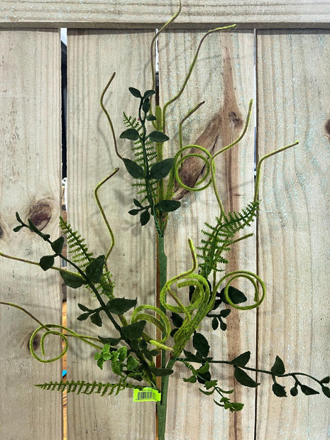 28" Leaf Spray, wreath embellishment, spring floral, 62077SP28 - MBcraftssupplyco