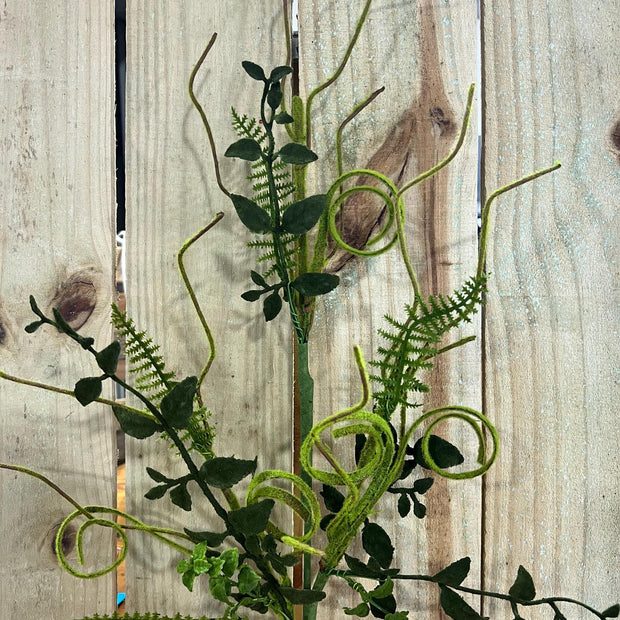 28" Leaf Spray, wreath embellishment, spring floral, 62077SP28 - MBcraftssupplyco