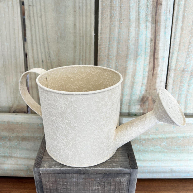 Yellow watering can planter , floral arrangement container, Easter decor, plant pot - MBcraftssupplyco