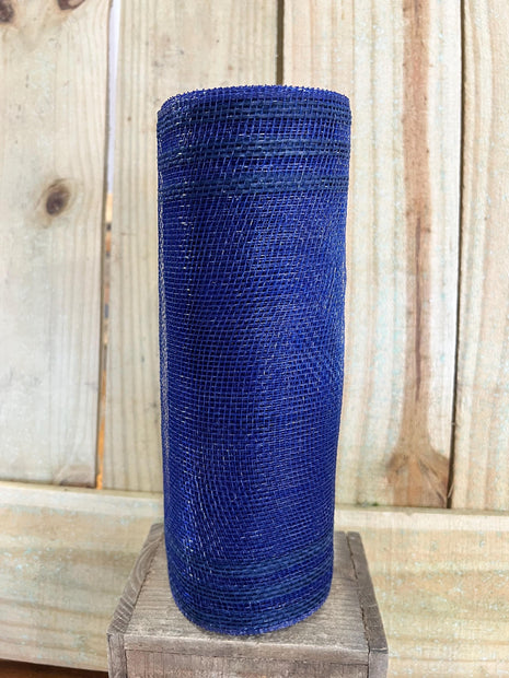 10" x 10Y navy blue fabric mesh , wreath making supplies, summer design materials, RY832419 - MBcraftssupplyco